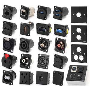 Kết nối mạng adapter cắm Cat6 cat6A RJ45 Keystone Jack Modular RJ45 Adapter thẳng nối bảng điều chỉnh RJ45 <span class=keywords><strong>Splitter</strong></span> - Product Image 1