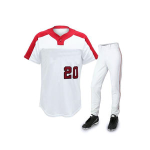 Ensemble d'uniformes de baseball et de softball unisexe, 100% polyester, impression par sublimation, respirant, évacuation de l'humidité, antibactérien, personnalisable - Product Image 1