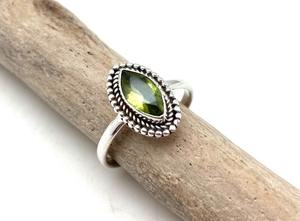 Estilo bohemio 925 plata esterlina peridoto piedra preciosa anillo hecho a mano regalo de boda joyería para mujeres para fiestas - Product Image 3