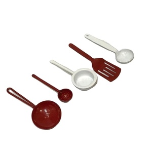 Cubiertos en miniatura de Metal para casa de muñecas, tenedor y cuchara en miniatura a escala 1/12 - Product Image 1
