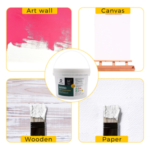 Artecho Base <strong>Paint</strong> Gesso <strong>White</strong> 64OZ Nice Quality Fast Dry Art Medium Big Bottle <strong>Acrylic</strong> Gesso Painting <strong>Paint</strong> - Product Image 5