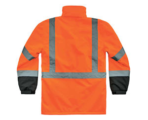 Vêtements de travail d'hiver 100% polyester haute visibilité 2 tons vêtements de travail réfléchissants de haute qualité vestes de sécurité pour hommes avec plusieurs poches - Product Image 2