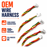 Kabel Sambungan Sinyal 2-6 Pin dengan Konektor Jantan ZH 1.5mm Pitch, Kabel Terpilin untuk Papan Kontrol, Kustom OEM