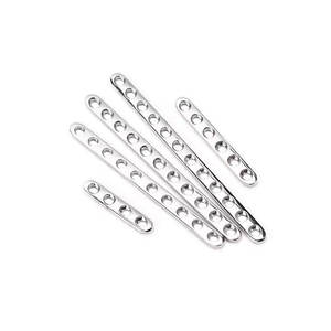 2,0 S.S. Juego de 2 placas de bloqueo rectas para implantes ortopédicos veterinarios, herramientas manuales para mascotas, instrumentos quirúrgicos para perros - Product Image 2