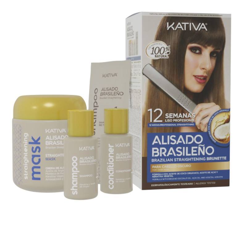 Brasileño Pack Alisado Kativa Kativa Keratin Kativa Cabello Oscuro