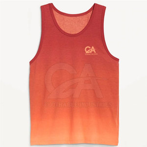 เสื้อกล้ามสำหรับผู้ชายเสื้อกล้ามออกกำลังกายสีออกแบบได้ตามต้องการ - Product Image 4