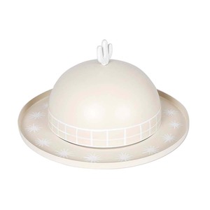 Diseño único, acabado recubierto de polvo de marfil, servidor de pastel redondeado, soporte de cúpula, servidor de taza de pastel, herramienta moderna para pastel, soporte para servir - Product Image 1