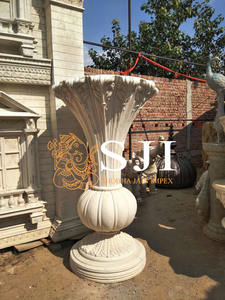 Pot de fleur blanc de fibre de mariage pour la décoration - Product Image 4