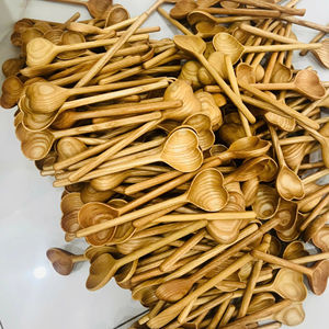 Vietnam Acacia Wooden Spoon 10cm 35cm Length 7-10ml Capacity Kitchenware <b>Cooking</b> Fruit Salad Dinnerware Home Restaurant Party - Product Image 1