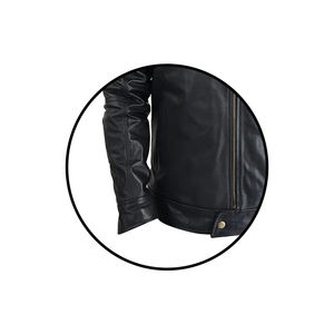 Veste en cuir pour homme sur mesure élégante, de haute qualité, coupe-vent, séchage rapide, col roulé, différentes couleurs, tendance, de bonne qualité - Product Image 6