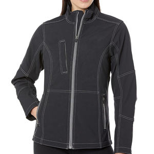 Venta al por mayor cómodo logotipo personalizado mujer Softshell Jaet transpirable XL tamaño algodón material de relleno al por mayor Softshell Jaet - Product Image 1