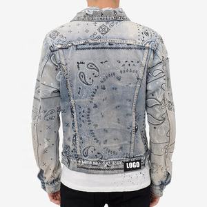 Veste en jean personnalisée pour hommes Vêtements d'extérieur élégants de haute qualité brodés pour hommes - Product Image 6