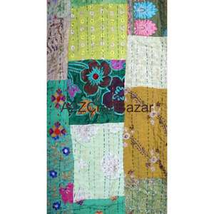 Chaqueta Corta Kantha de Lujo Hecha a Mano, Chaqueta y Bata Cálida y Transpirable 100% Algodón Cosida a Mano para Ocasiones de Invierno/Otoño/Primavera - Product Image 4