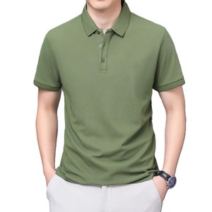 Camisetas Polo de alta calidad para hombre, camisetas transpirables de secado rápido de verano, precio al por mayor, camisetas de manga corta de Color sólido de talla grande - Product Image 6