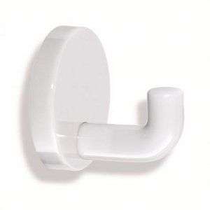 HEWI Single <b>Hook</b> 477.90.010 <b>Plastic</b> Hanger Light Grey 45mm Projection 50mm Diameter Polyamide 97 - Product Image 3