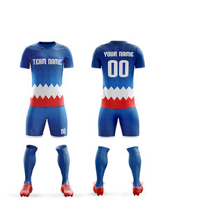 2025 Nueva ropa deportiva para hombres 100% kits de uniformes de fútbol de poliéster/camisetas y pantalones cortos de media manga, kits de uniformes de fútbol - Product Image 5