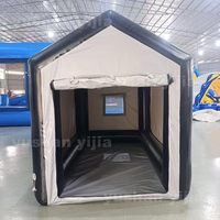 Tente de stockage de moto et de voiture gonflable imperméable d'extérieur la plus populaire, abri de voiture portable, garage de moto gonflable