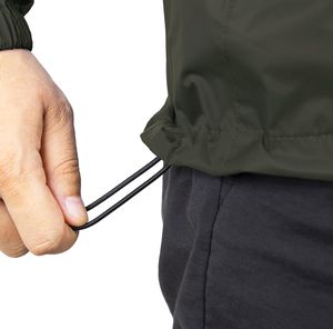 2025 venta al por mayor logotipo bordado personalizado impermeable cremallera acolchada con capucha chaqueta cortavientos abrigos de poliéster para hombres - Product Image 6