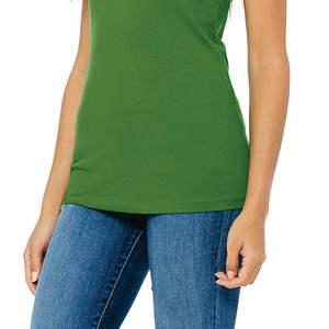 T-Shirt Slim pour femmes, 100% Airlume, en coton peigné avec anneau, 32 feuilles simples de 4.2 oz - Product Image 5