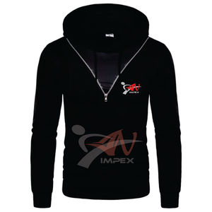 Sweat à capuche pour homme de haute qualité avec logo personnalisé, impression numérique d'hiver, matériau personnalisé et ajustement flexible - Product Image 2