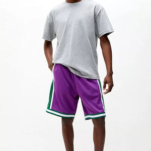 Shorts en maille décontractés pour hommes avec cordon de serrage personnalisé à la taille, motif uni, shorts en maille personnalisés pour hommes, tendance de la mode - Product Image 5