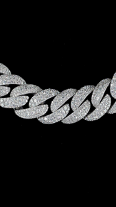 20mm <b>moissanite</b> diamond cuban chain 925 silver 80ct iced out <b>necklace</b> - Product Image 3