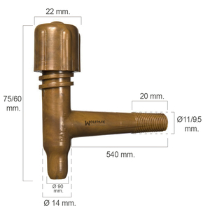 Rubinetto per Barile in Plastica 11mm - Product Image 1