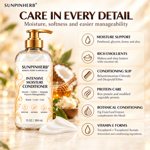 Sunpinherb มานูก้าน้ำผึ้งมาฟูระครีมให้ความชุ่มชื้นสำหรับผมหยิก384มล. - Product Image 6
