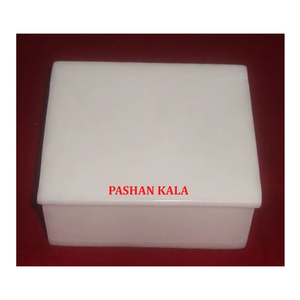 Natural White Marble <b>Plain</b> Jewellery <b>Box</b> Handmade Unique Design With Glossy Surface Square Shape Used Home Decoration And <b>Gifts</b> - Product Image 1