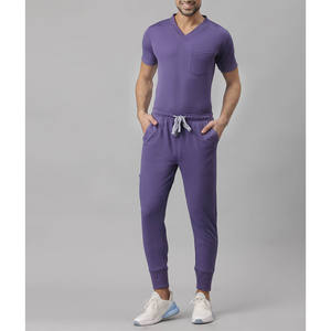 ชุดสครับผ้าคอตตอนสแปนเด็กซ์โพลีเอสเตอร์100% ชุดเครื่องแบบสครับพยาบาลเครื่องแบบสำหรับทุกเพศ - Product Image 2