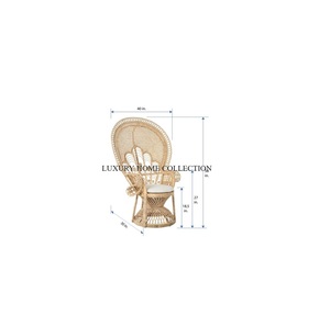 เก้าอี้โซฟางานแต่งงานขนาดใหญ่ที่ออกแบบอย่างน่าชื่นชมเก้าอี้หวายแฟนซีสำหรับใช้ในสวน - Product Image 1