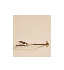 Vintage style solid brass <b>wall</b> hooks with golden finished look <b>for</b> classic interiors requiring and beautiful <b>wall</b> organization - Product Image 4