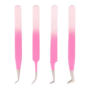 Pinzas de pestañas de alta precisión antideslizantes personalizadas de etiqueta privada para extensión de pestañas Pinzas de pestañas de precisión de alta calidad - Product Image 5