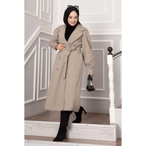 Trench-coat imperméable à manches ballon Stone - Product Image 1