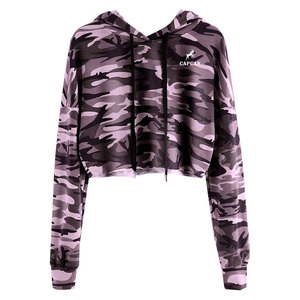 Sudaderas CON CAPUCHA DE Pekín personalizadas Slim Fit recortada de manga larga ropa de gimnasio frente suave de punto invierno Fitness chaqueta con capucha para ropa informal - Product Image 1