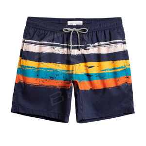 Short de bain personnalisé pour hommes de couleur orange short de bain à séchage rapide avec doublure en maille maillots de bain maillots de bain Vente en gros - Product Image 1