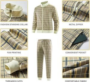 Survêtement de sport à manches longues de qualité supérieure pour hommes, vêtements de sport personnalisés pour hommes, survêtement décontracté, survêtement de course d'hiver - Product Image 3