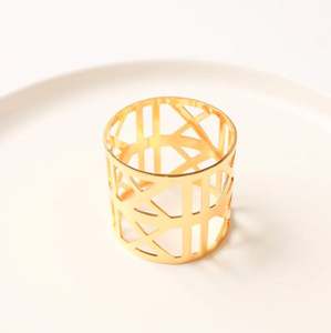 Couvre-plat en acier inoxydable et anneau de serviette en argent, décoration de cuisine, restaurant, maison, mariage, hôtel, bureau, vaisselle, quantité en vrac - Product Image 6