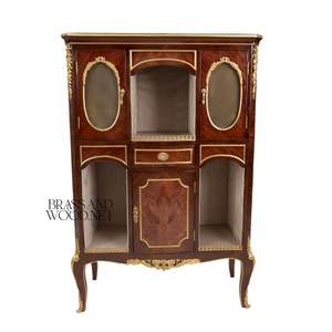 Vitrina de Exhibición Clásica Vintage de Madera y Latón - Product Image 2