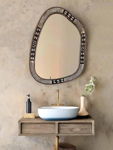 Premium Bone Inlay Wall <b>Mirror</b> <b>Frame</b> with Intricate Hand Carved Design, Artisan Made Decorative Wall <b>Mirror</b> Interior Decoration - Product Image 6