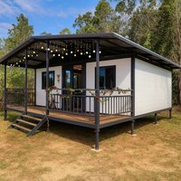 Maisons miniatures professionnelles prêtes à être expédiées, 3 chambres, 2 salles de bain, entièrement meublées, maison-conteneur de 20 pieds, unité préfabriquée en Chine