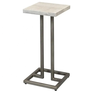 Mármol y bebidas de metal Extremo lateral Pequeña mesa de café Nuevo diseño Muebles de sala de estar de lujo Uso doméstico moderno Artículo al por mayor - Product Image 1