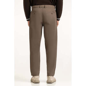 Pantalones de Hombre MN-TRC-SS25-002 de Algodón y Lino, Corte Regular, Antiarrugas, con Logotipo Personalizable, Botones y Cremalleras Decorativos, Rectos - Product Image 4