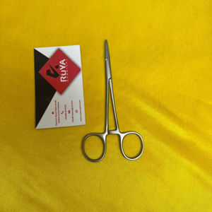 Pince hémostatique à Micro-moustique réutilisable, chirurgical, médical, Halstead, délicat, droit, incurvé, 12 Cm, en acier inoxydable CE - Product Image 4