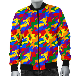 แจ็คเก็ตบอมเบอร์แบบซับลิเมชั่นขายดีที่สุดสำหรับผู้ชาย ผ้าแคนวาส ระบายอากาศ แห้งเร็ว ปรับแต่งได้ - Product Image 3