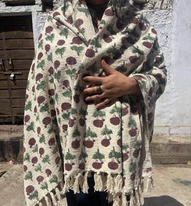 Manta de algodón 100% personalizada para cama y sofá, manta estampada con bloque de mano para sofá/cama de 52 "x 70" | Tela artesanal India TNT - Product Image 3