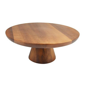 Trendy Design Round Wooden Cake Stand Luxury Natural Finishes Wedding Birthday Party Display Stand Wholesale Bulk - Product Image 3