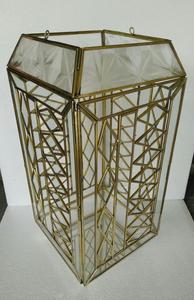 Metal & <b>Glass</b> Lanterns in Brass , Steel & Iron Metal with Multiple Finishes Available in Gold &silver for Home & Festive Decor - Product Image 6