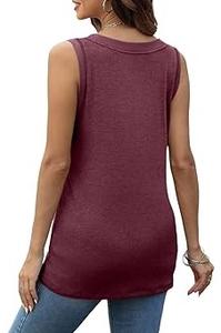 Débardeur court sans manches pour femme de qualité supérieure, personnalisable, grandes tailles, respirant, en coton élasthanne écologique, vêtements de sport, service OEM - Product Image 6