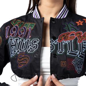 Fabricant vente en gros de haute qualité veste letterman hommes personnalisé vintage streetwear hiver blanc femme varsity veste - Product Image 4